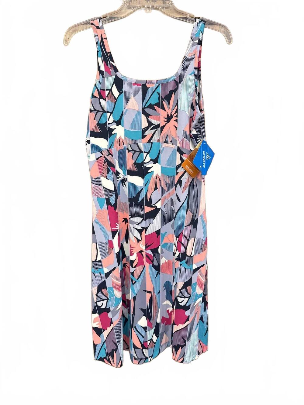 NEW COLUMBIA women's freezer dress in blue multi